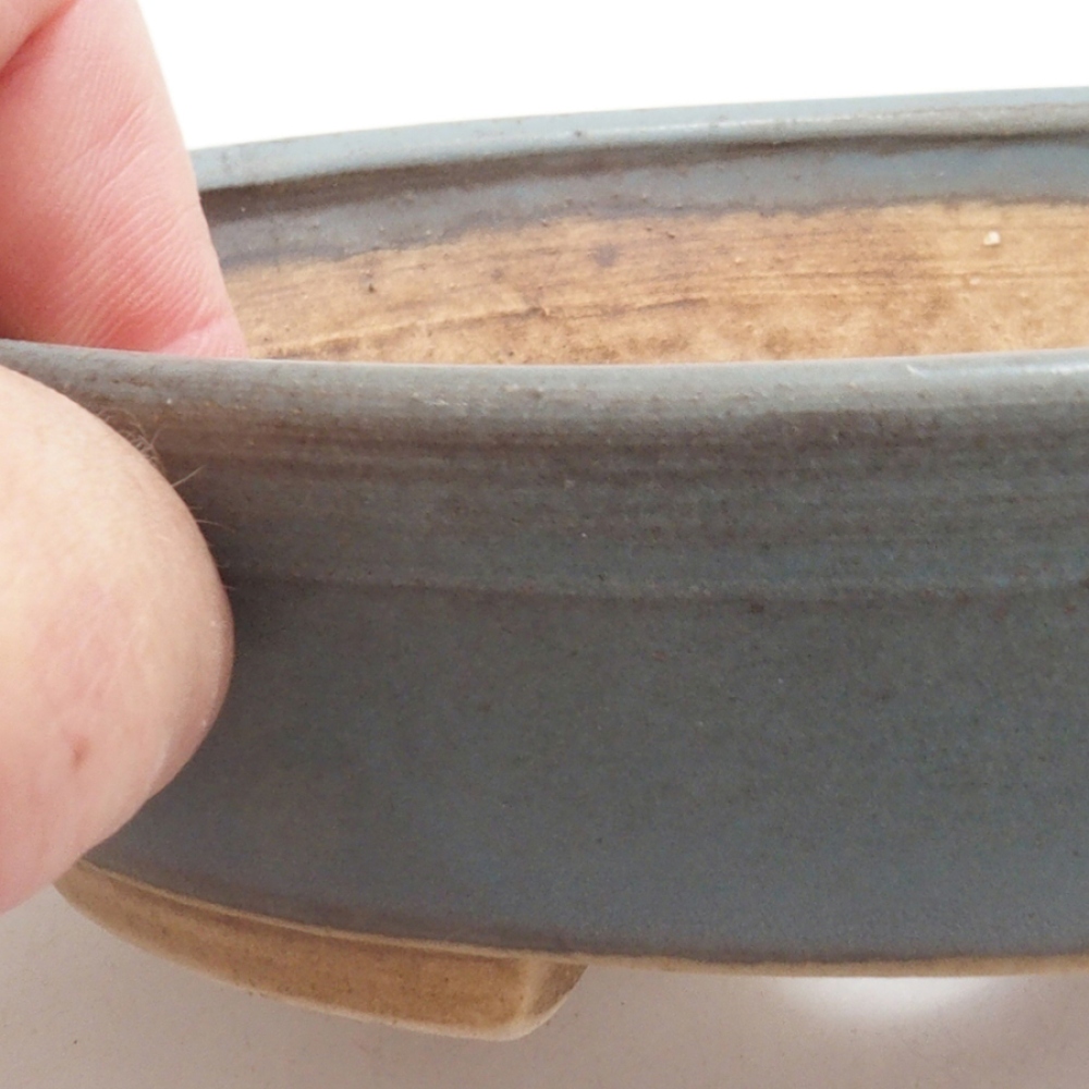 kerámia bonsai tál 10 x 8,5 x 4 cm, barna