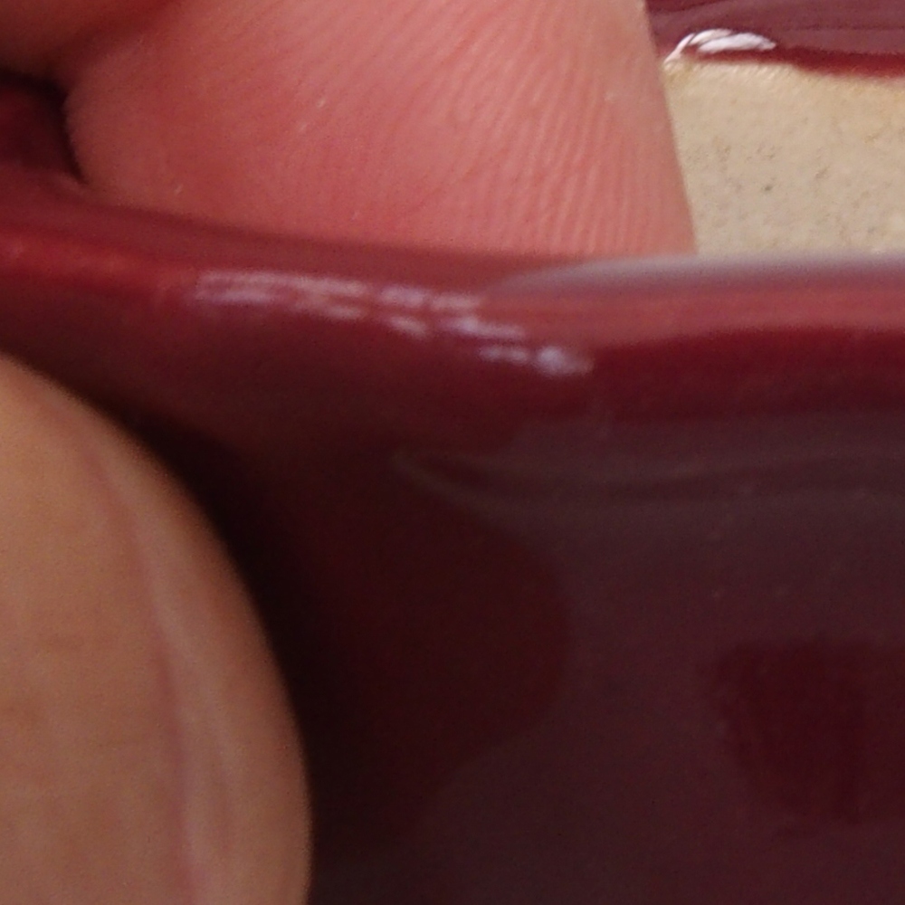 Mini bonsai tál 5 x 5 x 2,5 cm, bordó színben