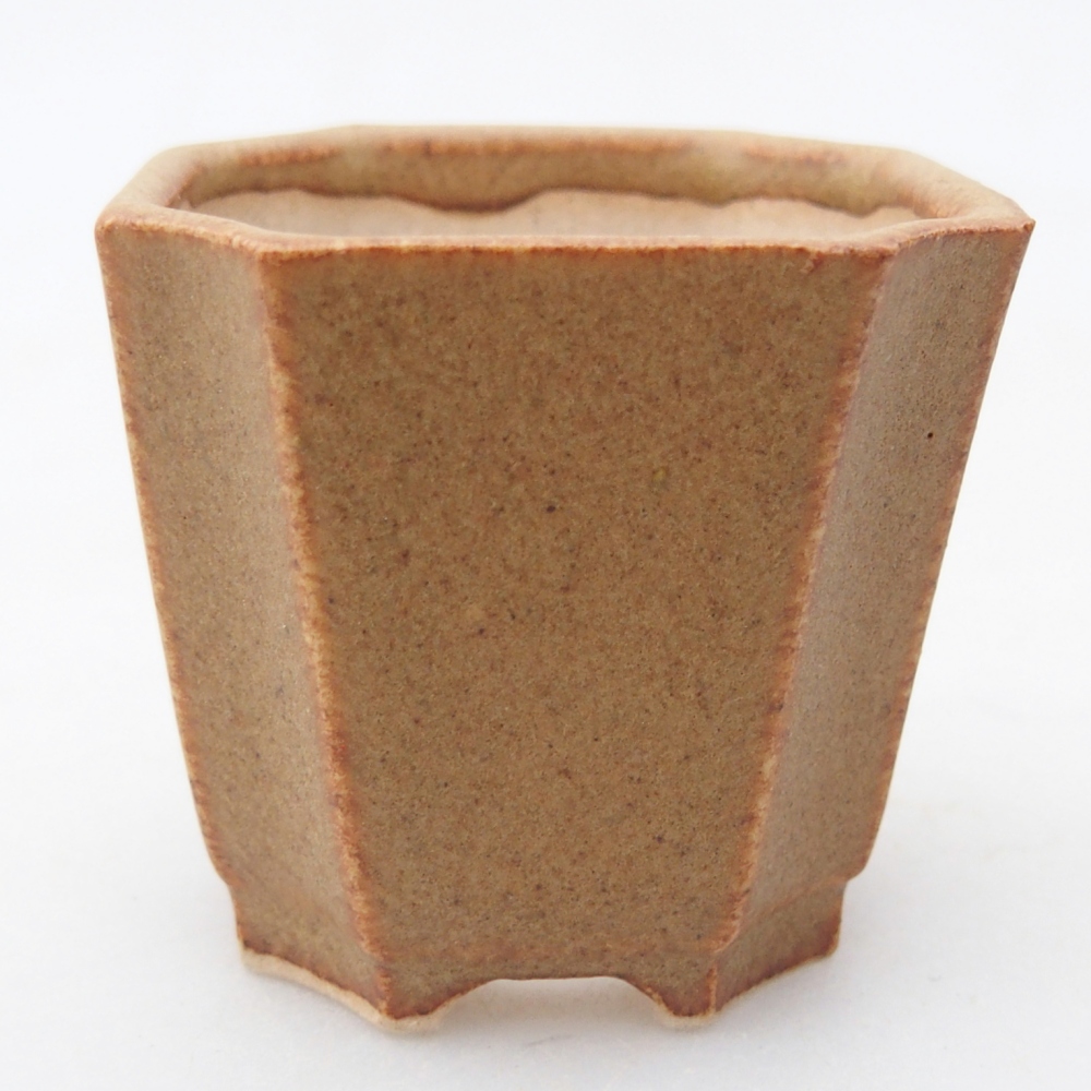 Mini bonsai tál 4,5 x 4,5 x 4 cm, barna