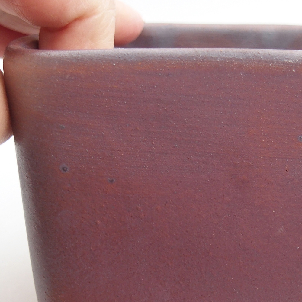 Kerámia bonsai tál 10 x 10 x 8 cm, fém színben