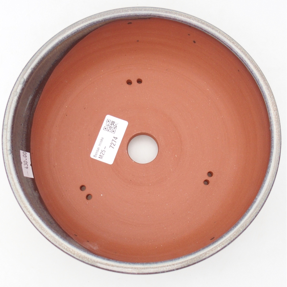 kerámia bonsai tál 20,5 x 20,5 x 7,5 cm, kék színben