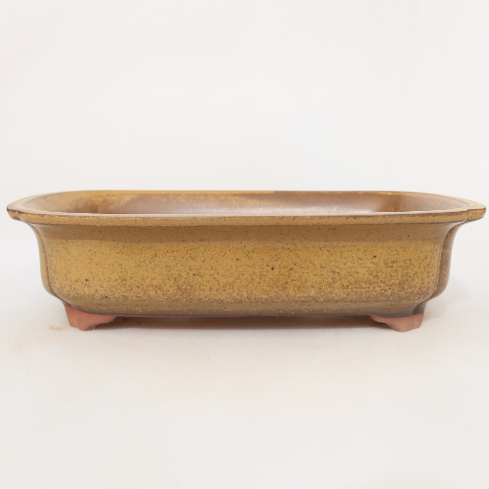 Kerámia tál  24 x 17 x 6 cm, sárga színű