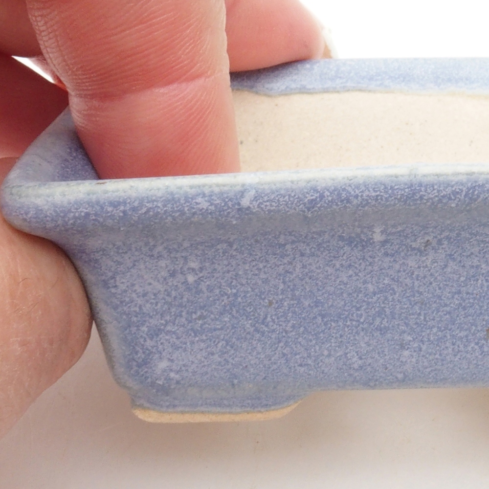 Mini bonsai tál 7,5 x 5,5 x 2,5 cm, kék színben