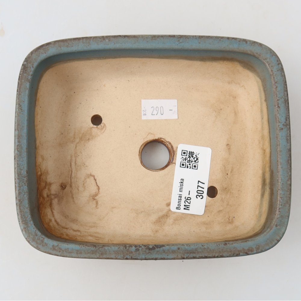 kerámia bonsai tál 14 x 11,5 x 4,5 cm, kék színű