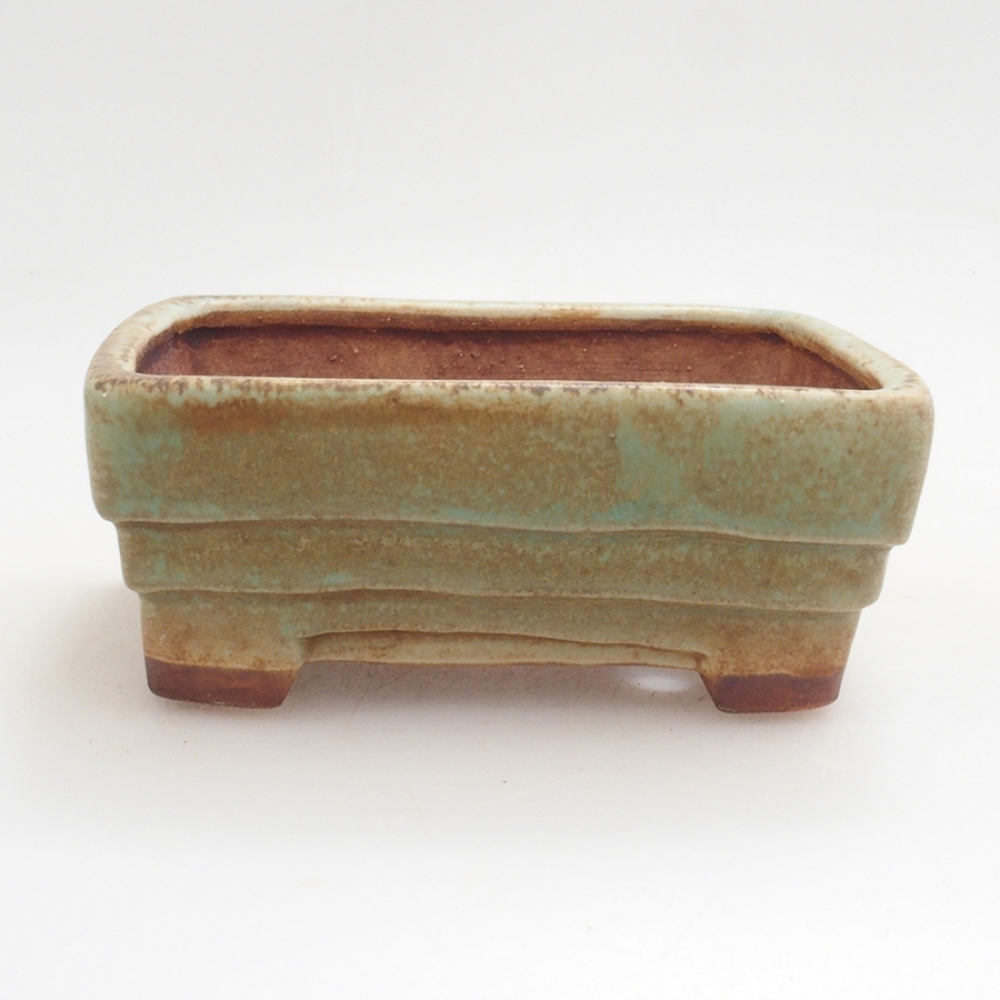 kerámia bonsai tál 10 x 8,5 x 4 cm, barna