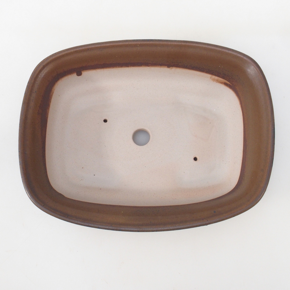 Bonsai tál H09 - 30 x 23 x 7,5 cm. - barna