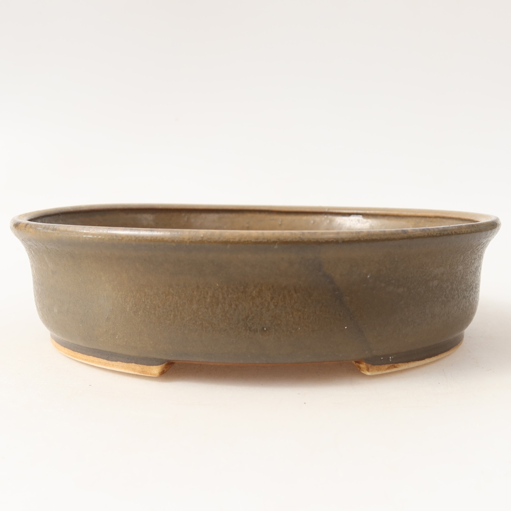 kerámia bonsai tál 17,5 x 16 x 4,5 cm, barna