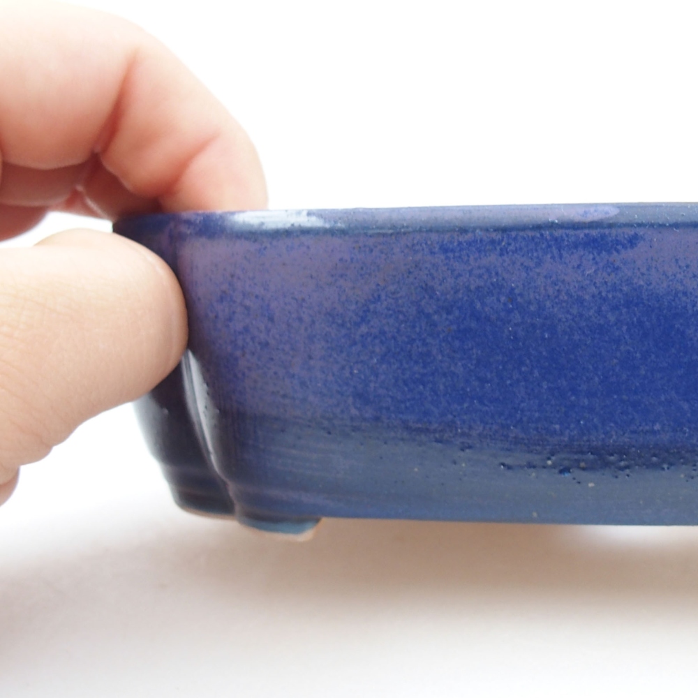 kerámia bonsai tál 22 x 17 x 5 cm, zöld