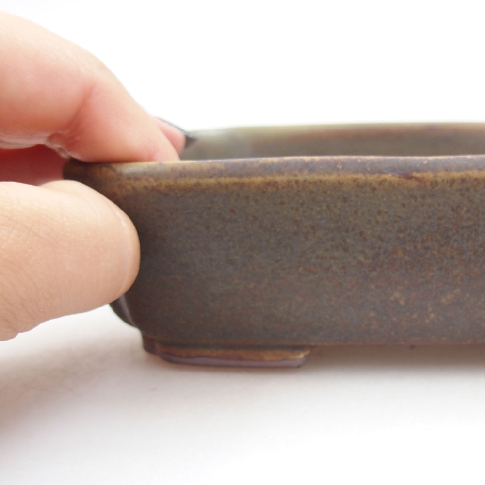 kerámia bonsai tál 22 x 17 x 5 cm, zöld