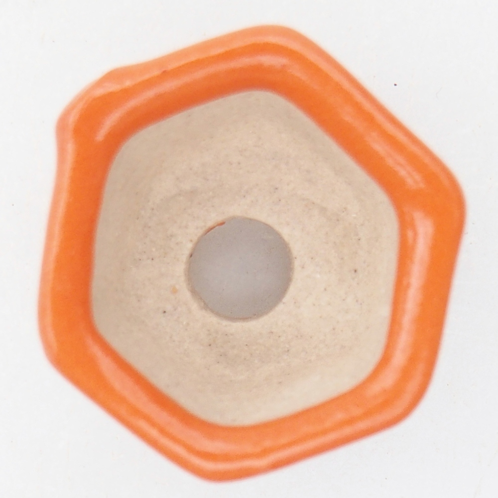 Mini bonsai tál 2,5 x 2 x 1,5 cm, narancssárga