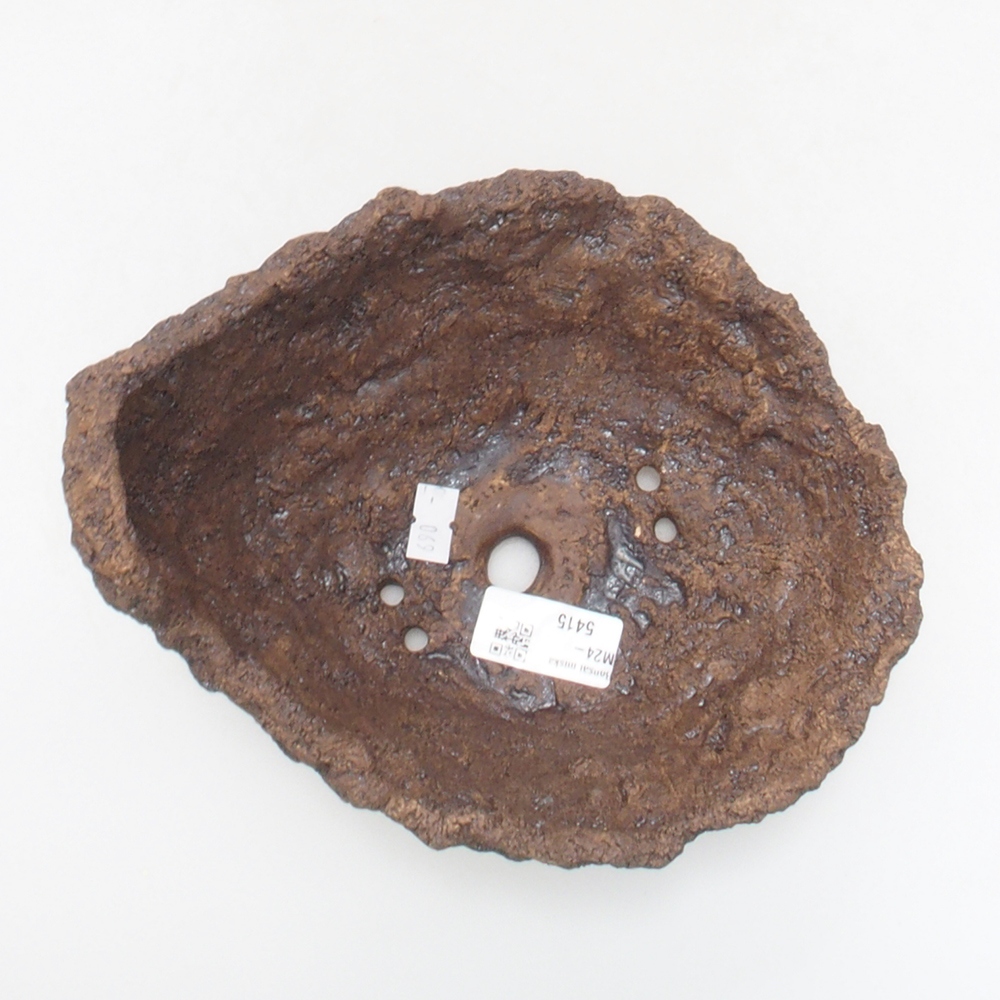 Kerámia kagyló 17,5 x 16 x 17,5 cm , színe barna