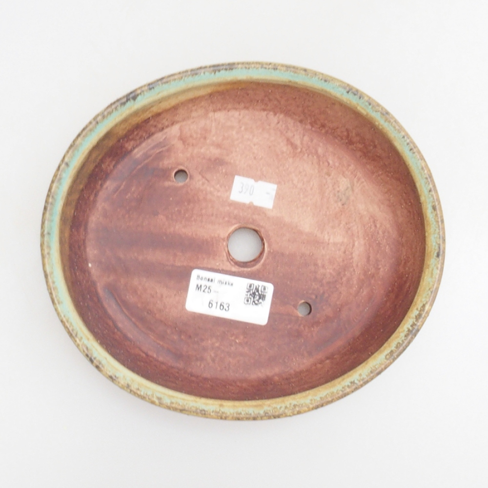 kerámia bonsai tál 10 x 8,5 x 4 cm, barna