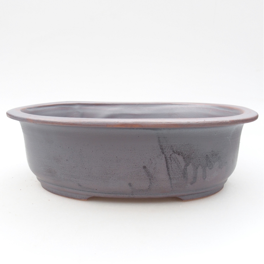 Kerámia bonsai tál 23 x 19,5 x 7 cm, fém színben