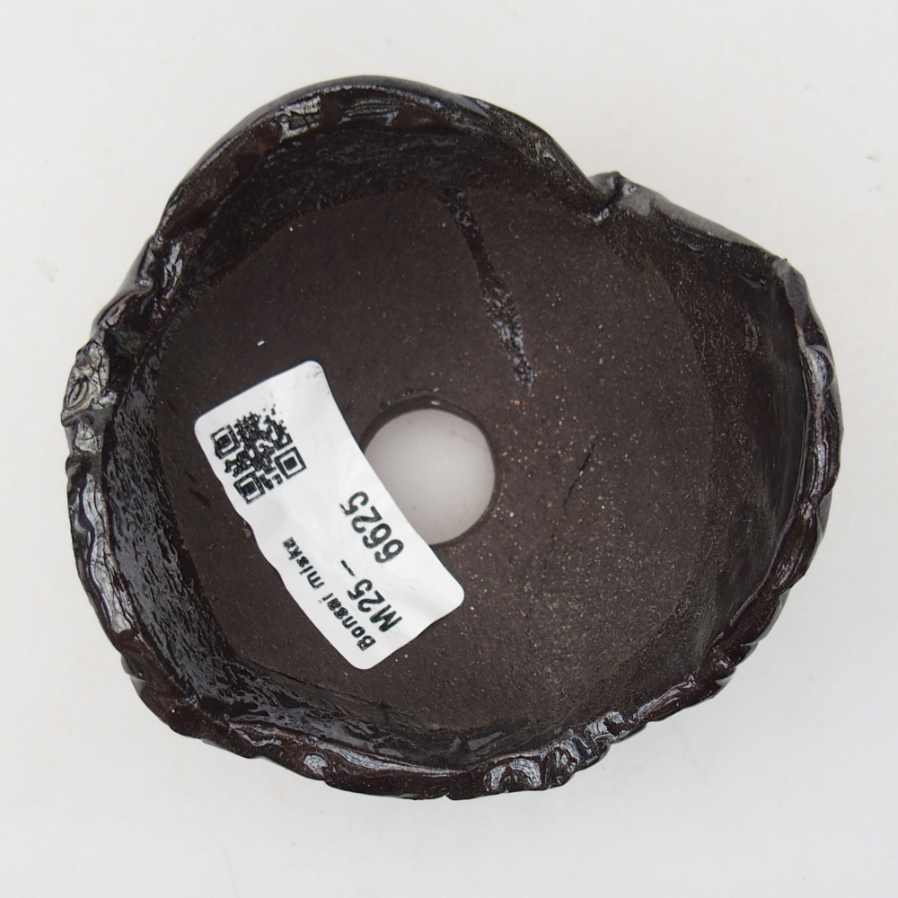 Kerámia kagyló 8,5 x 8 x 6 cm , fekete színű