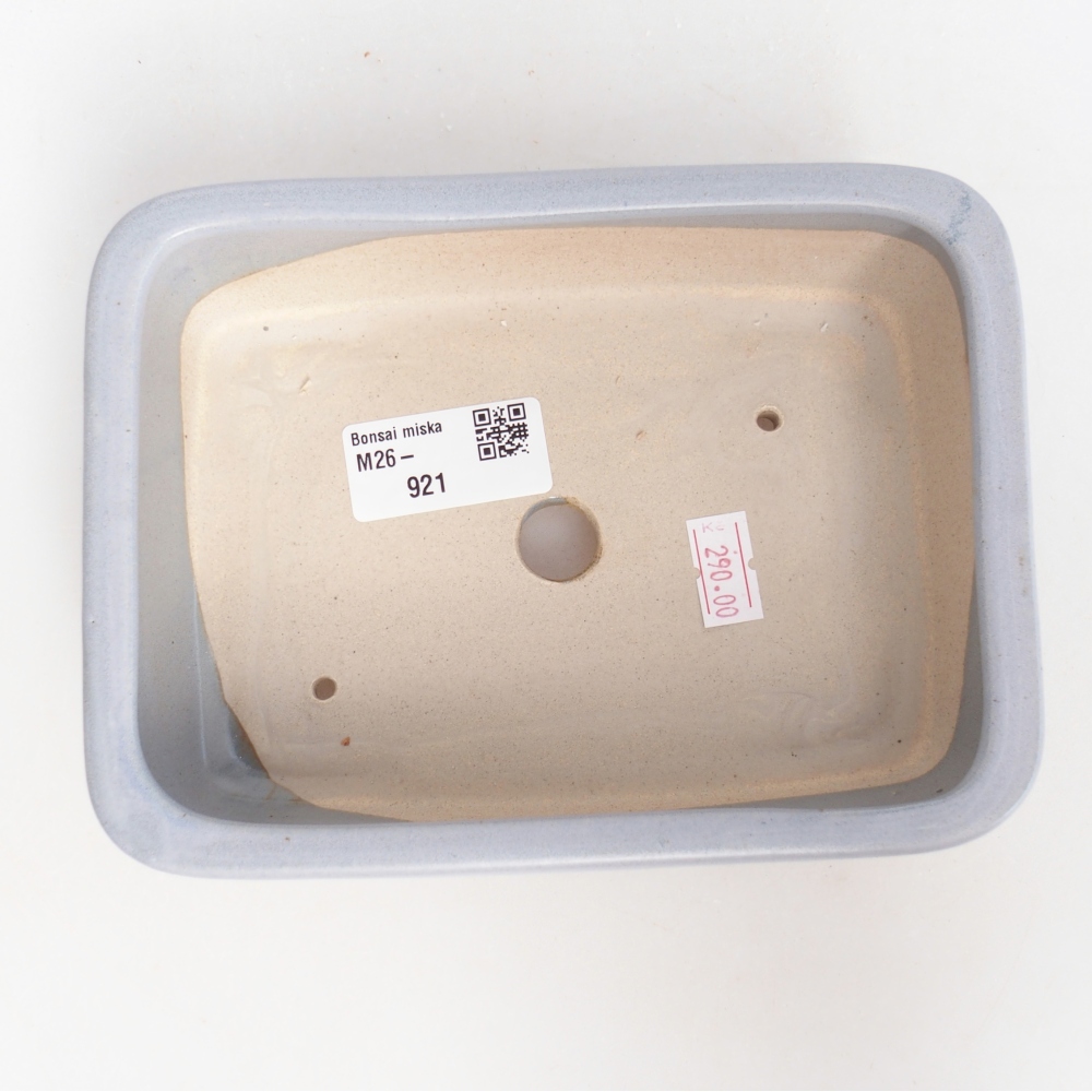 kerámia bonsai tál 16,5 x 12 x 5,5 cm, kék színben