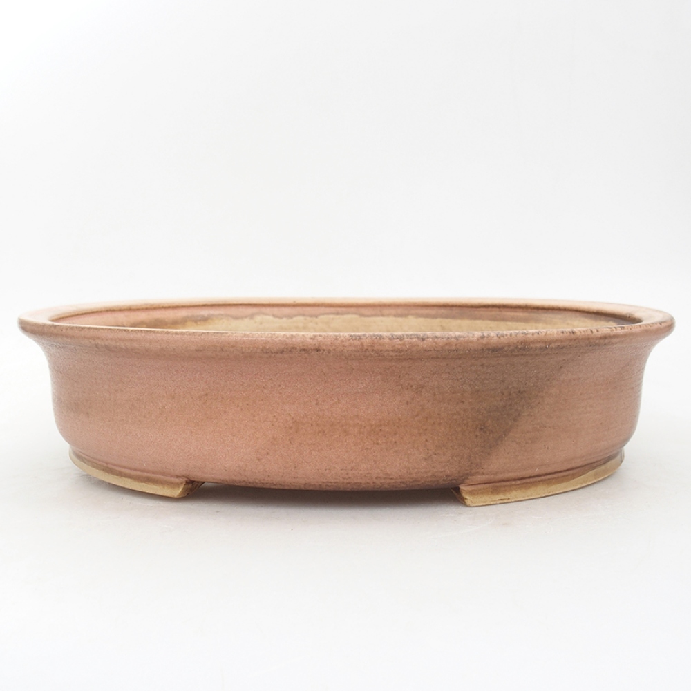 kerámia bonsai tál 26 x 23,5 x 6 cm, rózsaszínű