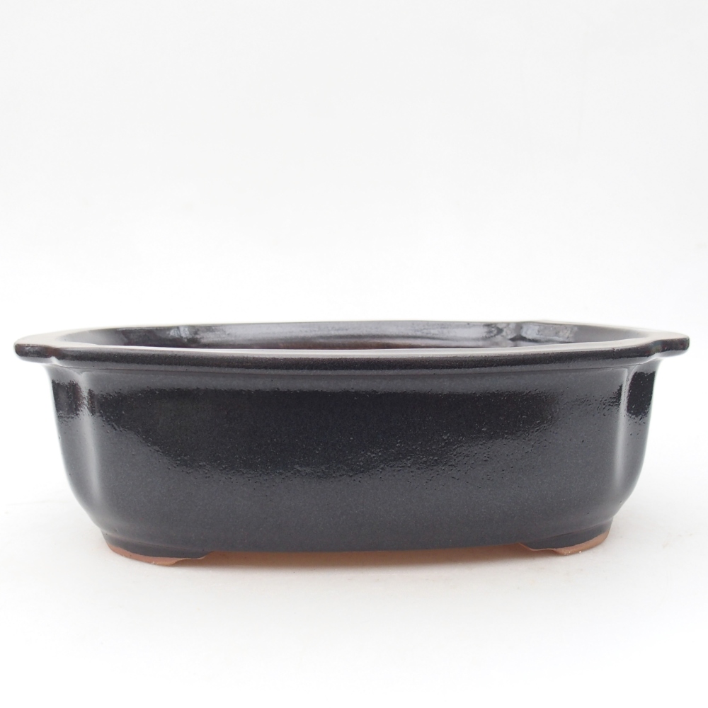 kerámia bonsai tál 25 x 21 x 7,5 cm, szürke