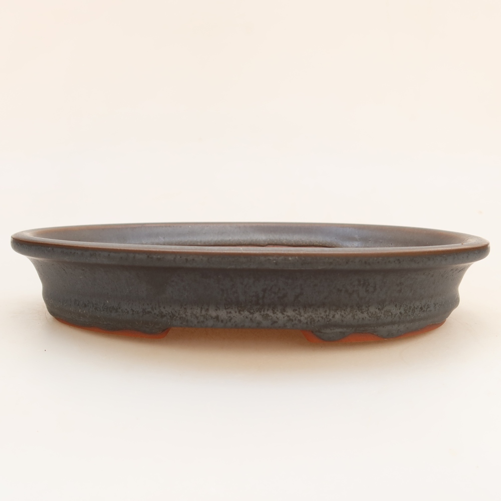 Kerámia tál  21 x 15 x 4 cm, fém színű