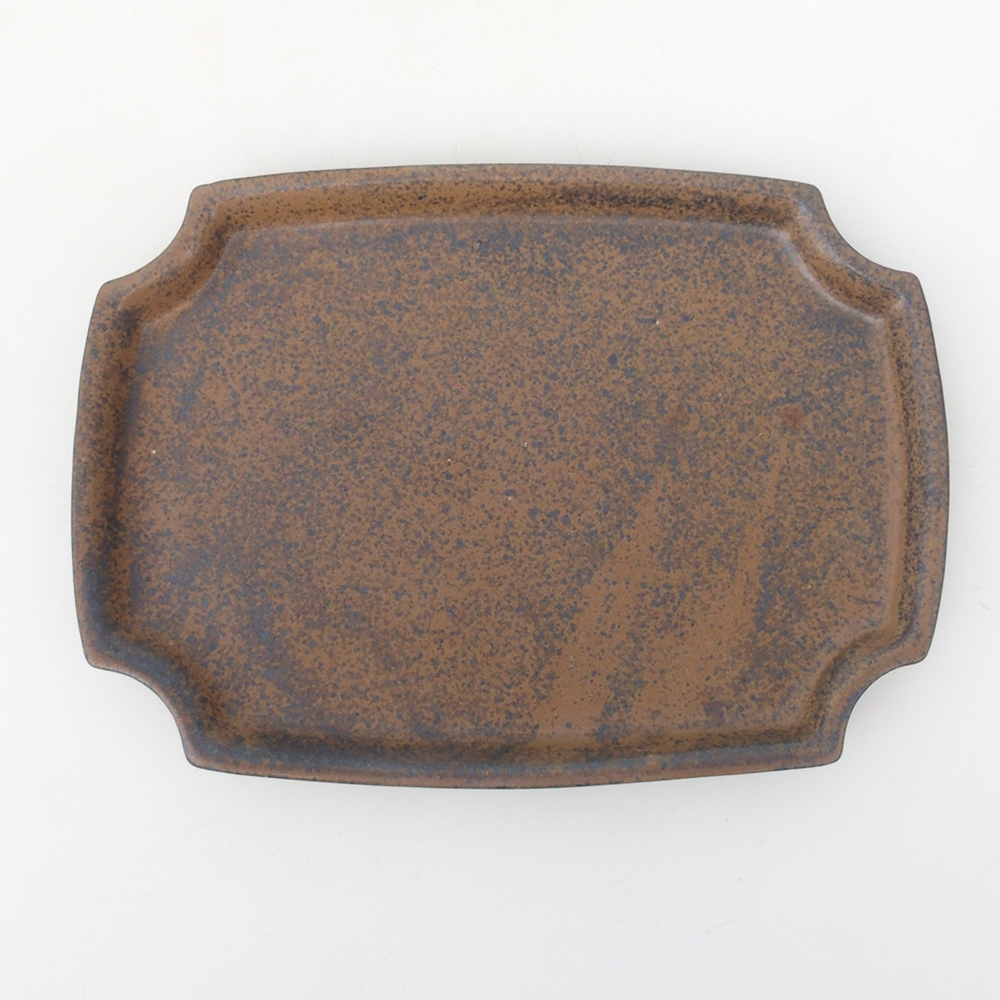 kerámia tál H03 - 17 x 12,5 x 1 cm - barna