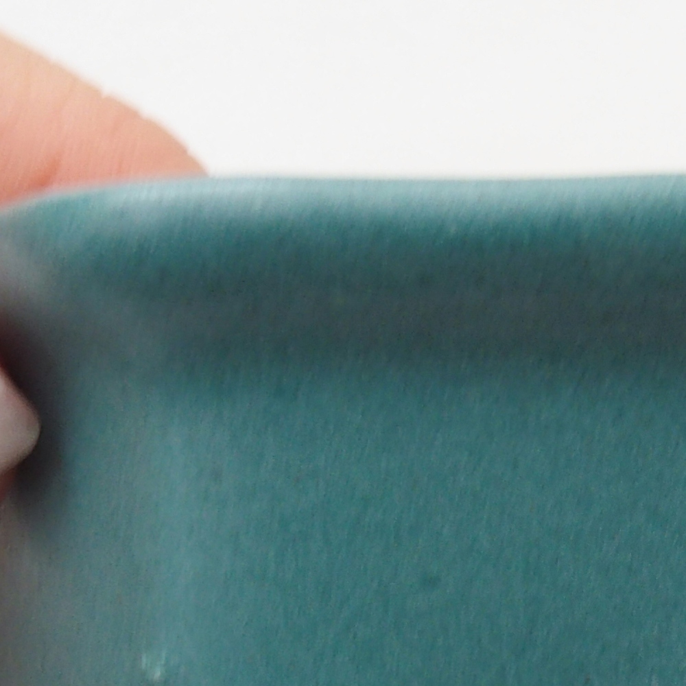 kerámia bonsai tál 6,5 x 5,5 x 4 cm, kék színben