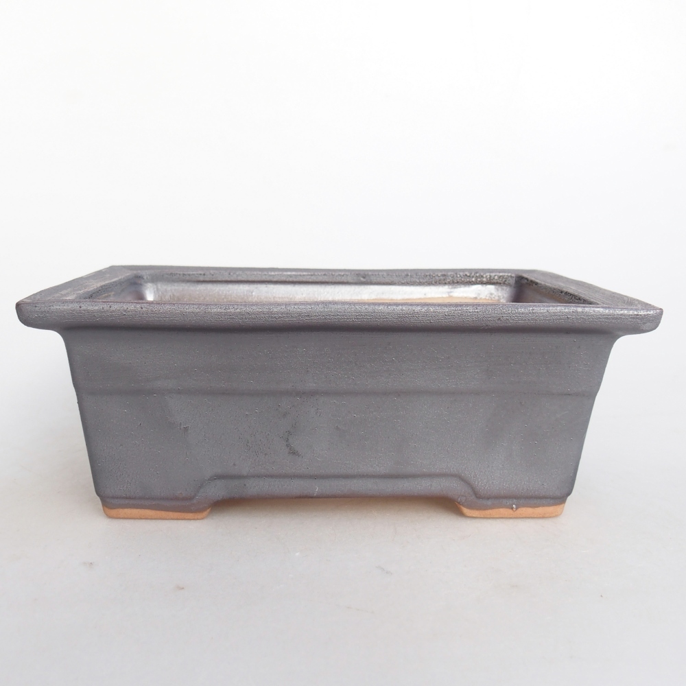 Kerámia bonsai tál 16 x 12 x 6 cm, fém színben