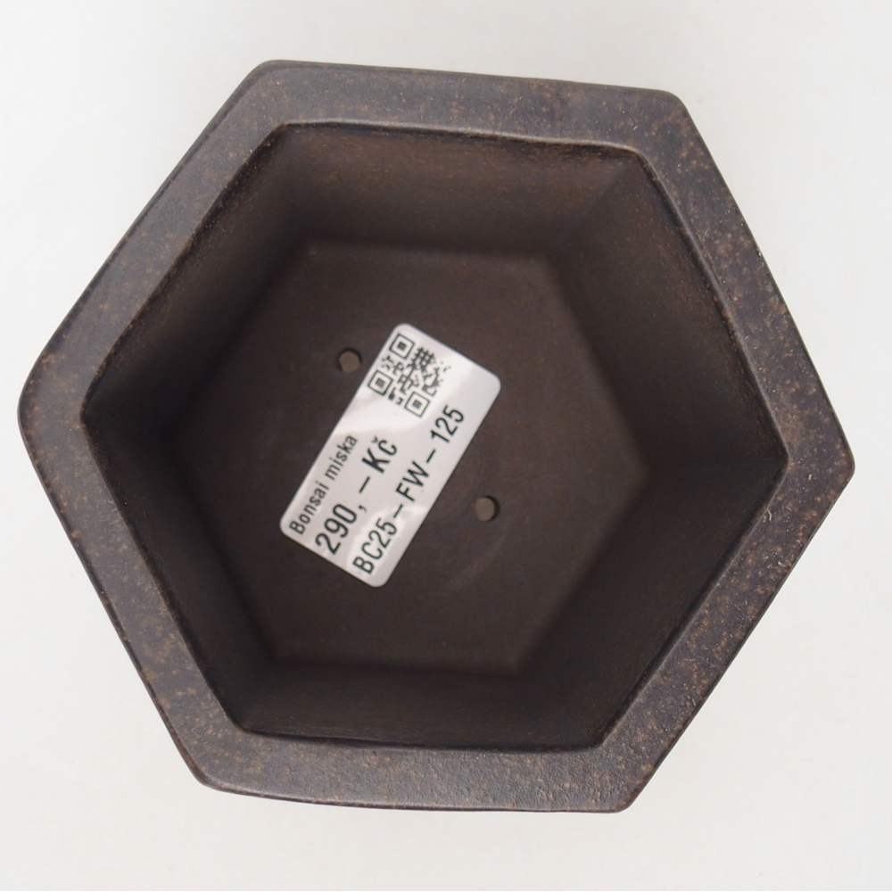 Tál 10 x 9 x 9,5 cm barna okkersárga