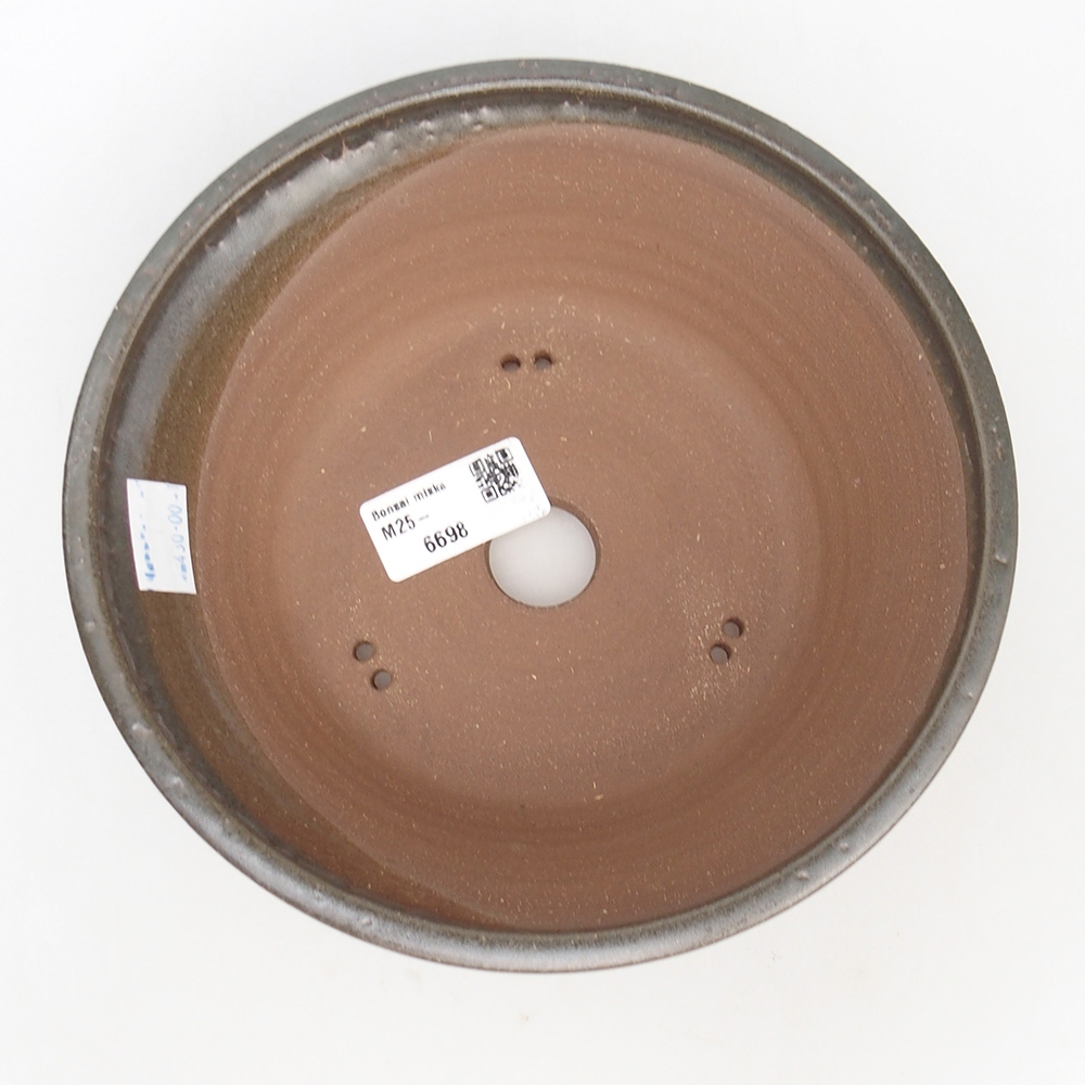 Kerámia bonsai tál 19 x 19 x 6,5 cm, fém színben