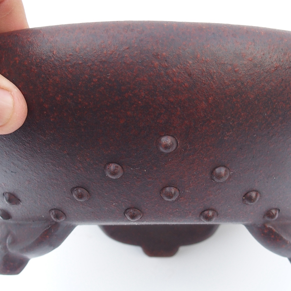 Tál 29 x 29 x 9,5 cm barna-piros