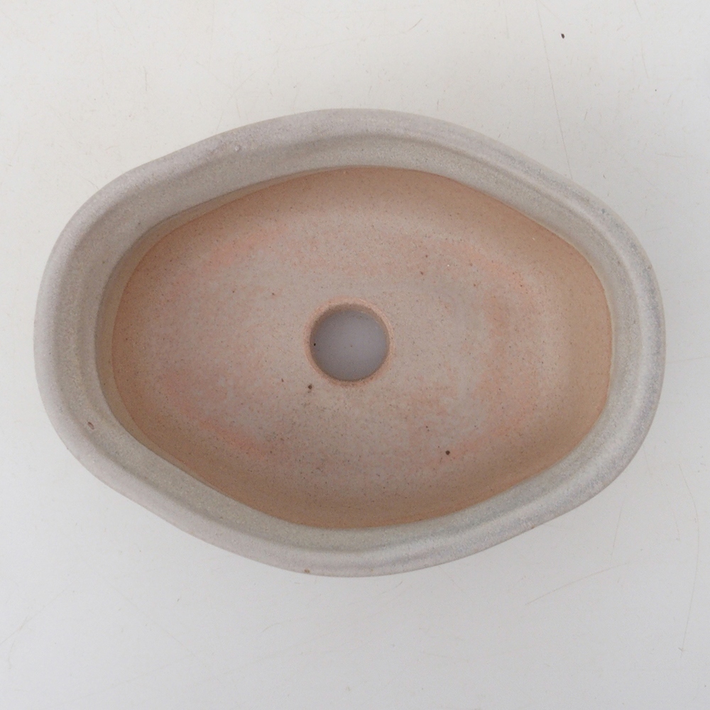 Bonsai tál H05 - 11 x 8 x 4 cm. - bézs színű