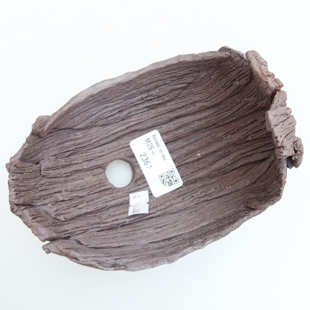 Kerámia héj  13,5 x 11 x 14 cm, barna színű