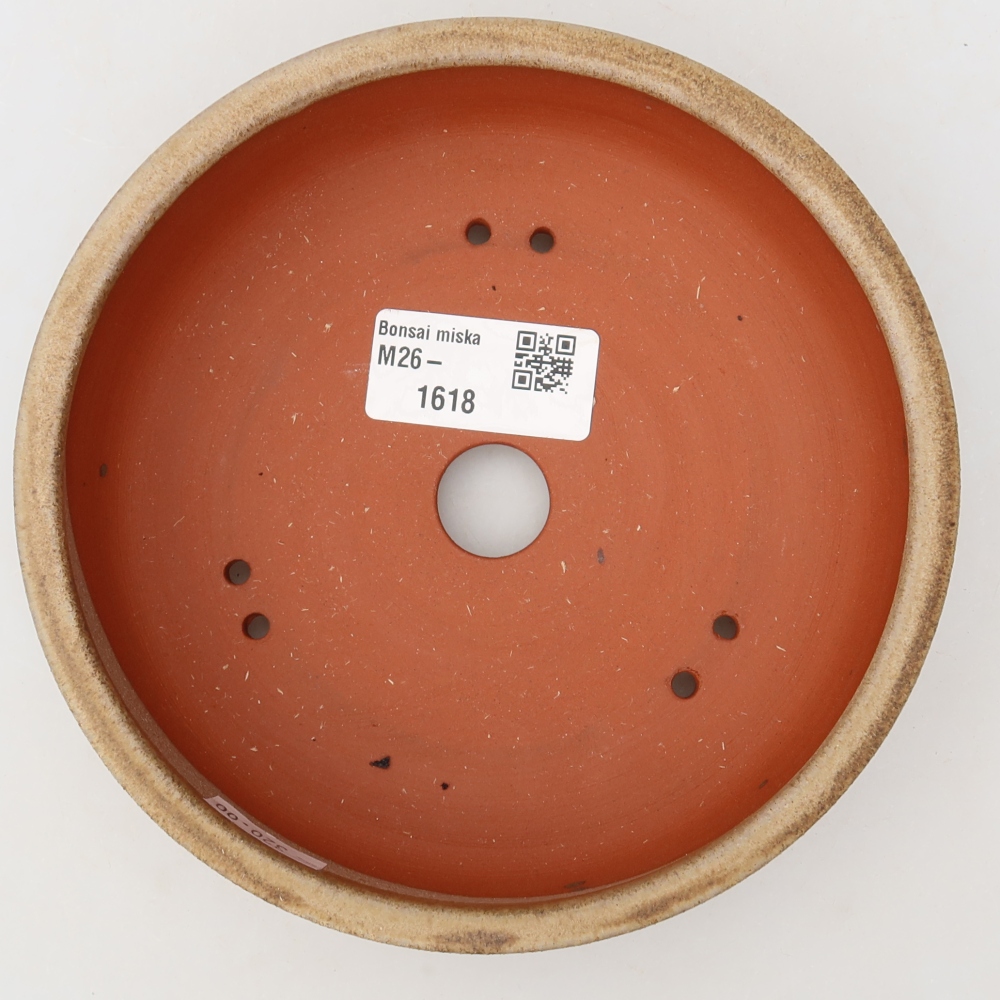 kerámia bonsai tál 15 x 15 x 4,5 cm, barna