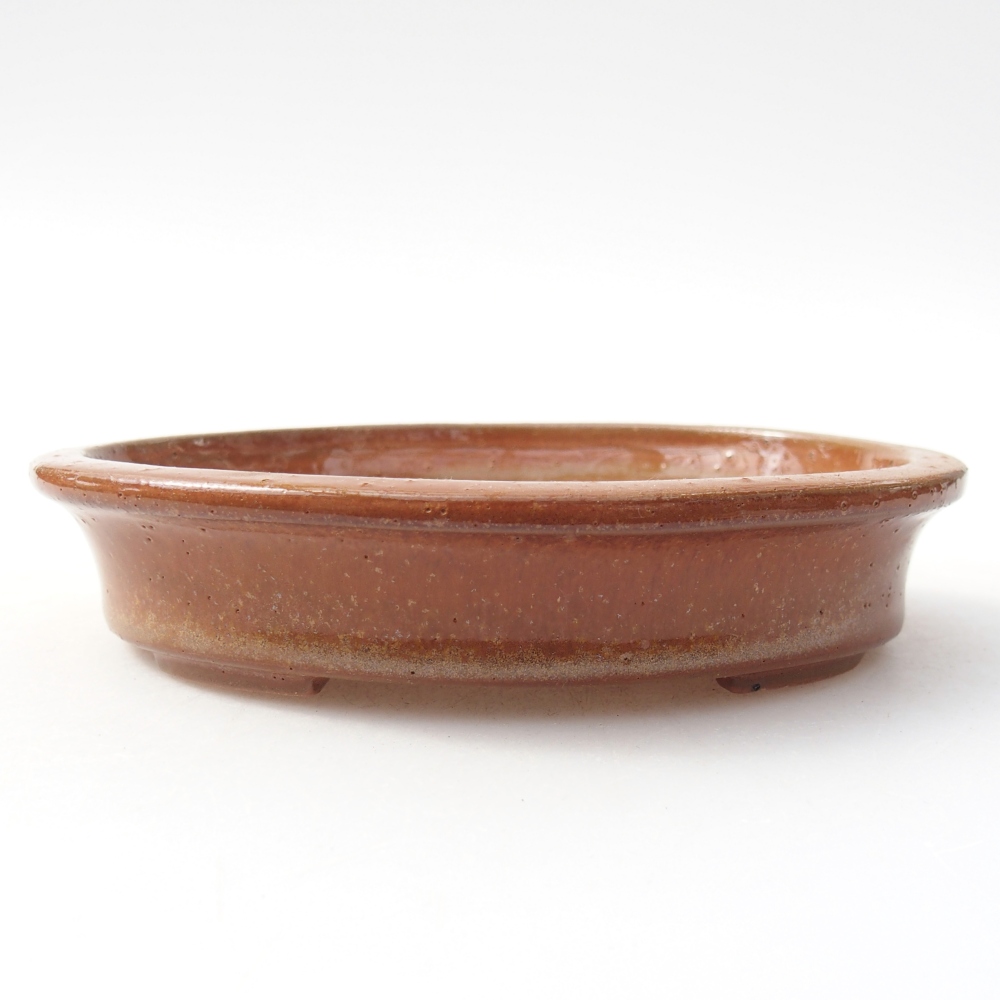kerámia bonsai tál 13 x 10,5 x 3 cm, barna