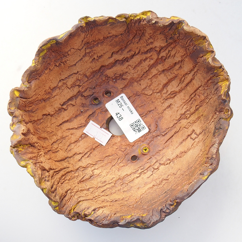 Kerámia kagyló 16 x 15 x 8,5 cm , sárga színű