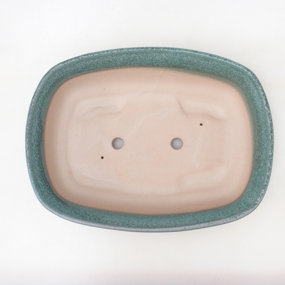 Bonsai tál H10 - 37 x 28 x 9 cm. - zöld