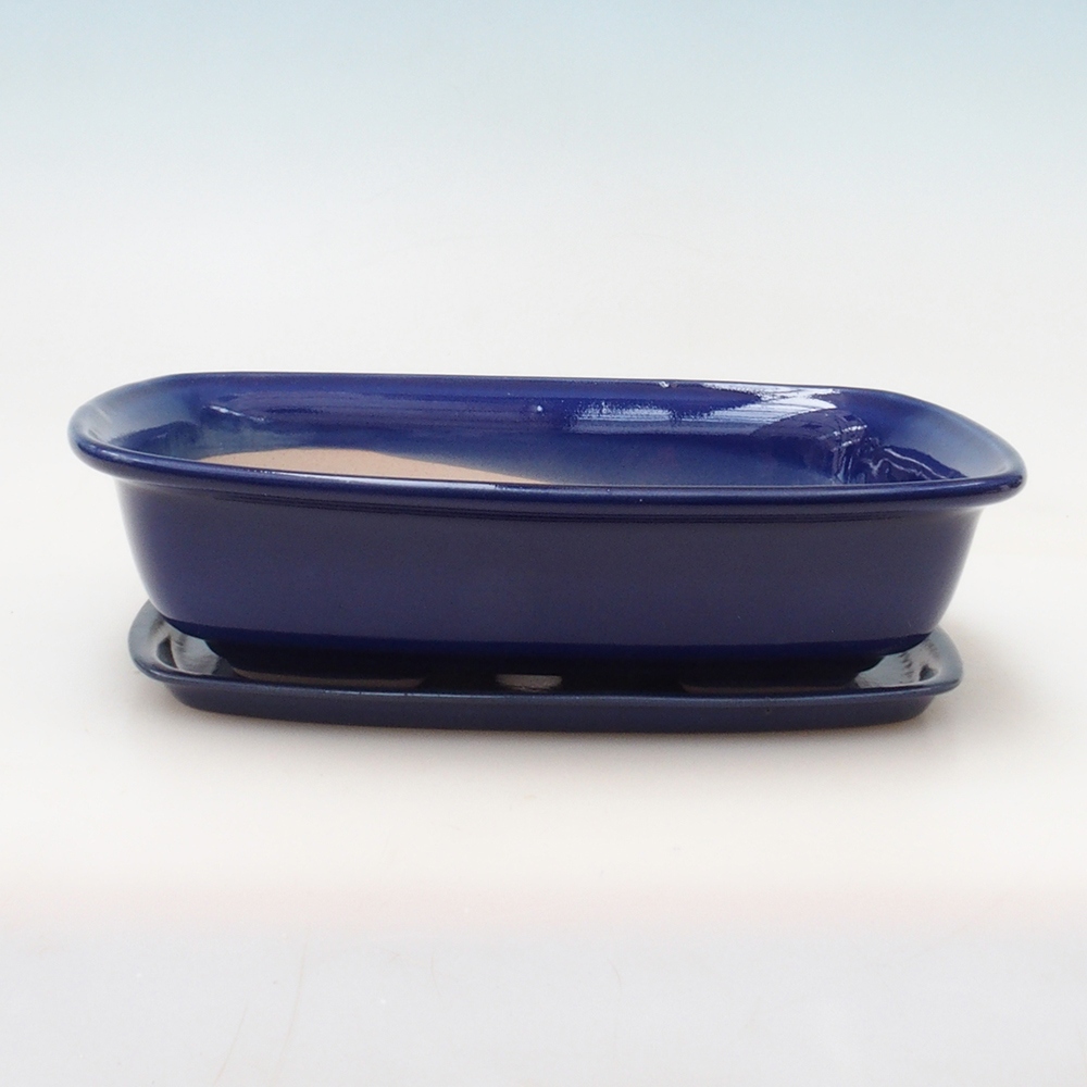 Bonsai tál + csészealj H09 - 30 x 23 x 7,5 cm.