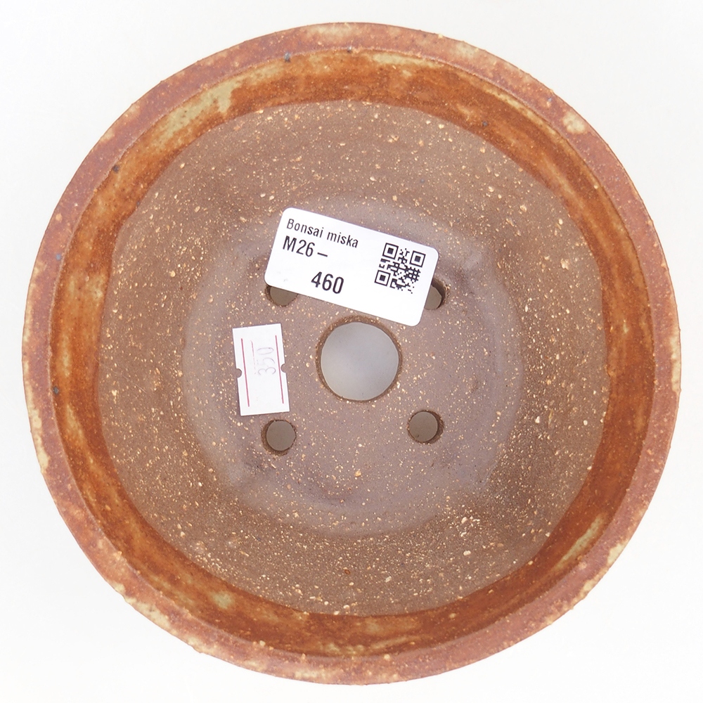 kerámia bonsai tál 13,5 x 13,5 x 6,5 cm, barna