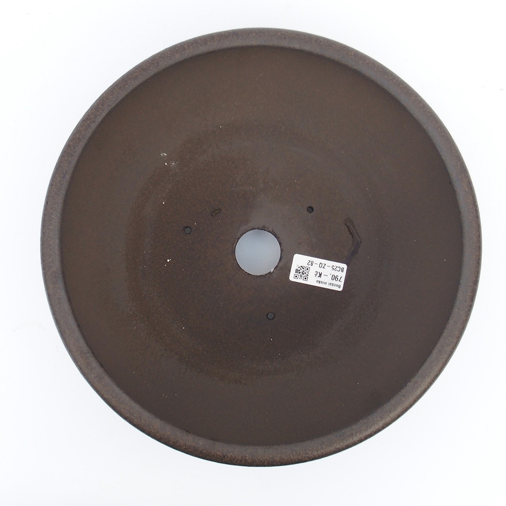 Tál 29 x 29 x 9,5 cm barna okkersárga