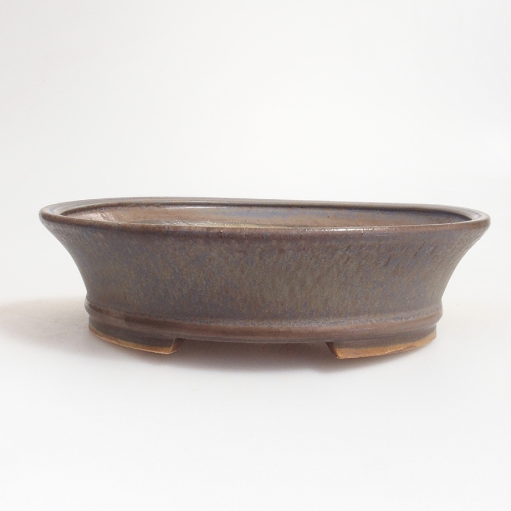 kerámia bonsai tál 10 x 8,5 x 4 cm, barna
