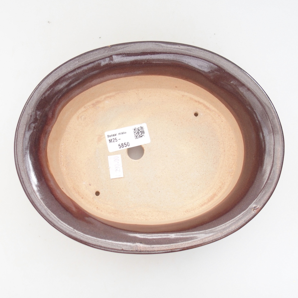 kerámia bonsai tál 22 x 17 x 5 cm, zöld