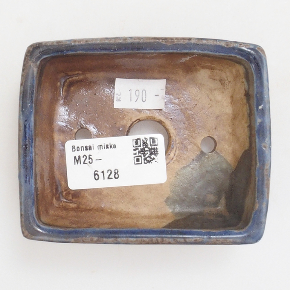 kerámia bonsai tál 10 x 8,5 x 4 cm, barna