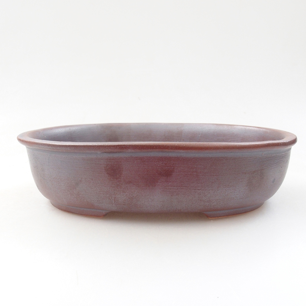 Kerámia bonsai tál 18,5 x 14,5 x 5 cm, fém színben