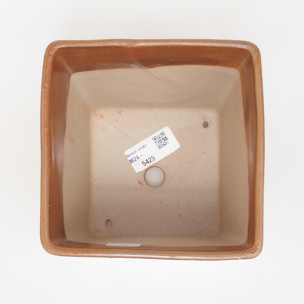 kerámia bonsai tál 13 x 13 x 13,5 cm, barna