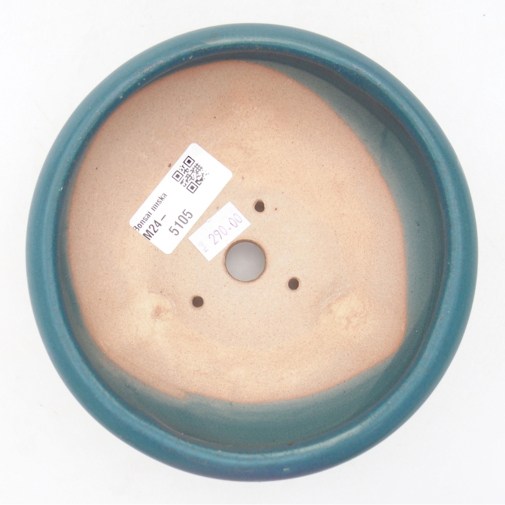 kerámia bonsai tál 14 x 14 x 6,5 cm, kék színben