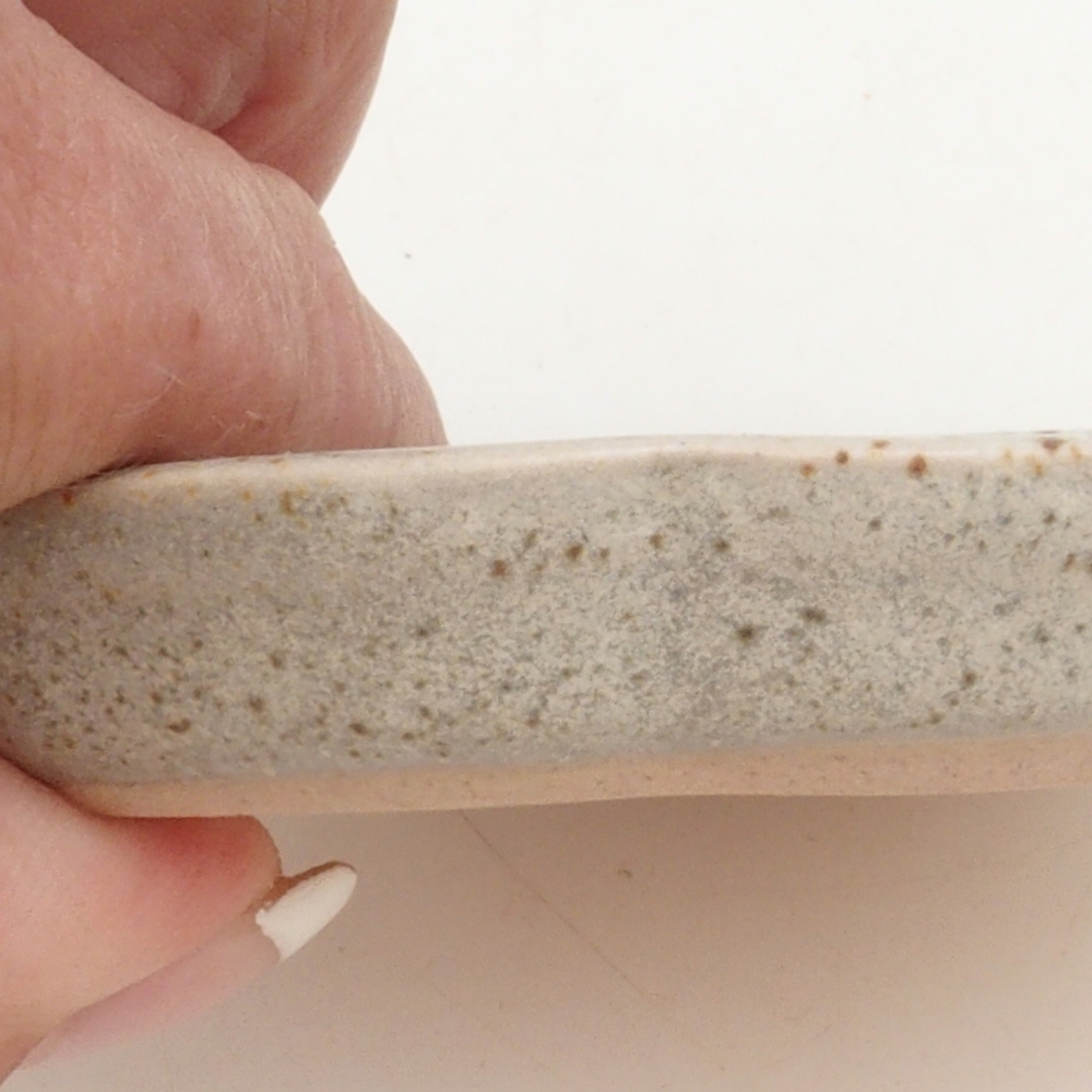 Kerámia csészealj H95 - 8 x 8 x 1 cm - bézs színű