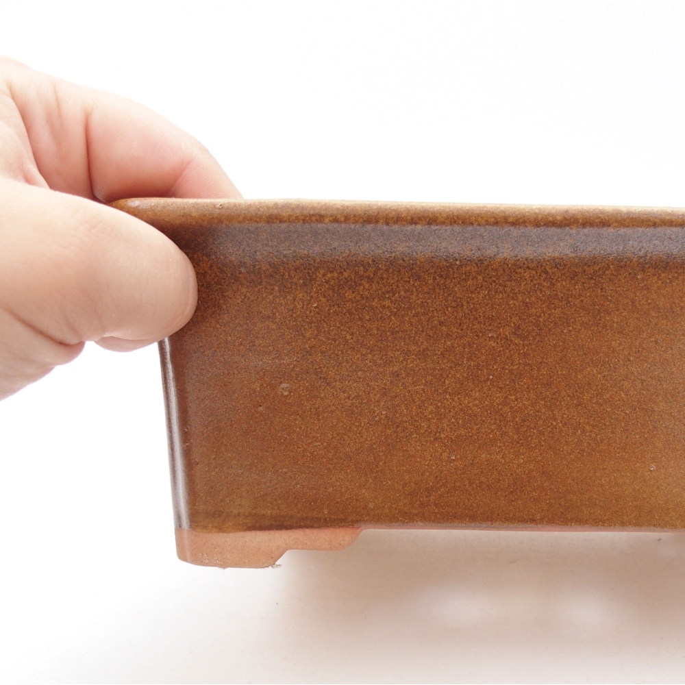 kerámia bonsai tál 22 x 17 x 5 cm, zöld