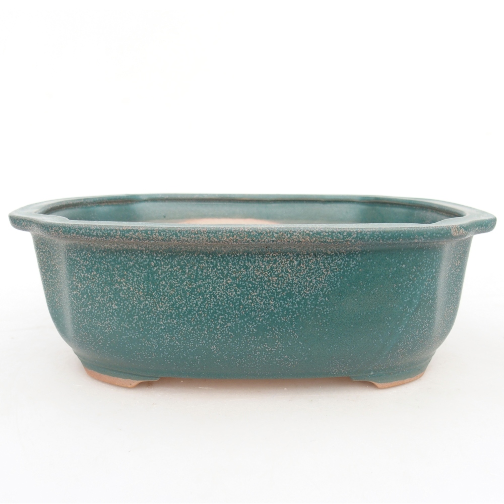 kerámia bonsai tál 22 x 18 x 7,5 cm, kék színben