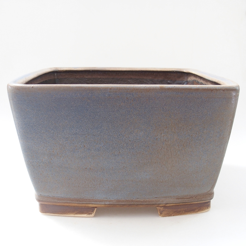 kerámia bonsai tál 26,5 x 26,5 x 16 cm, kék színű