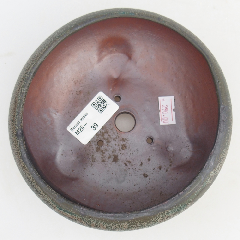 kerámia bonsai tál 15 x 15 x 7 cm, szürke