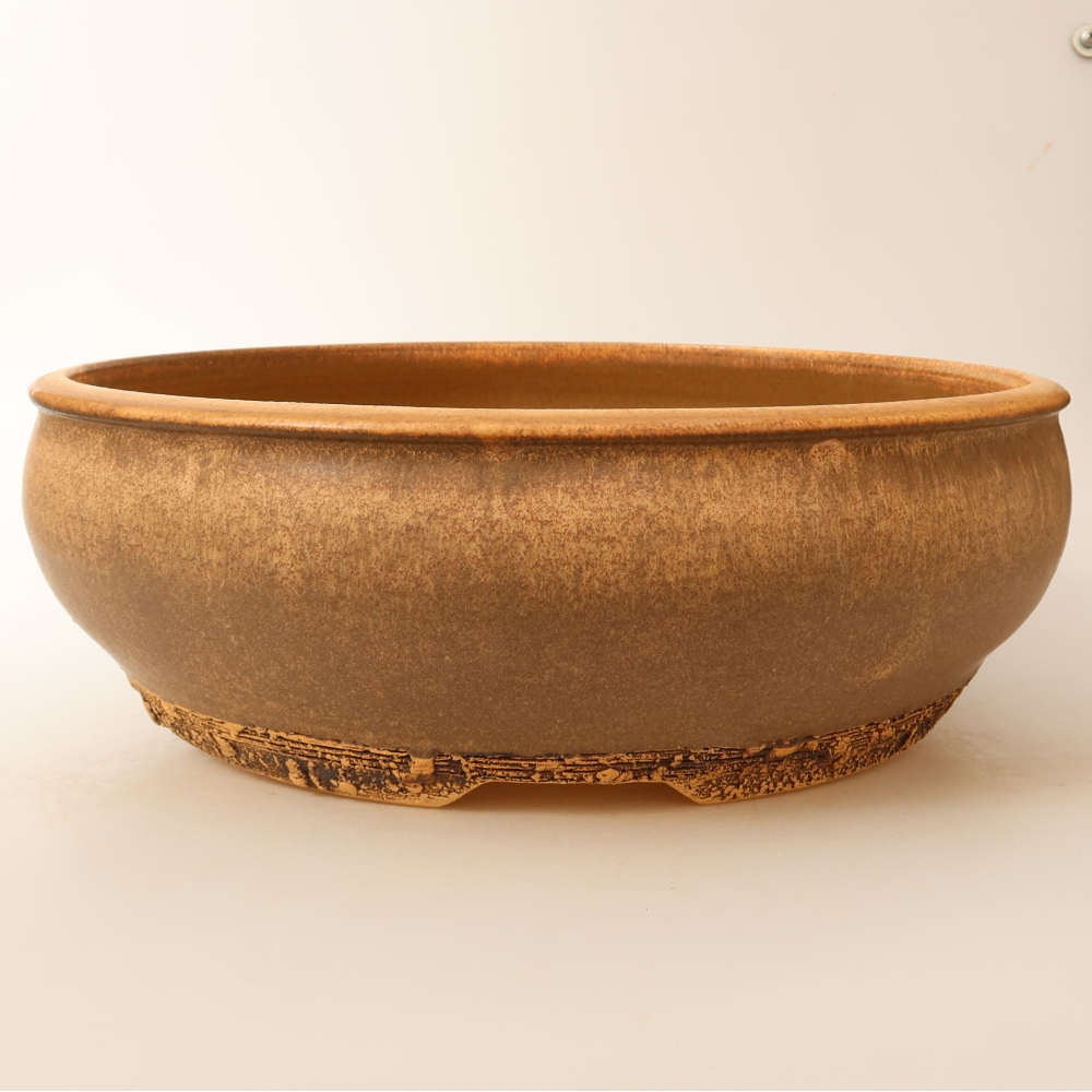 Kerámia bonsai-tál 32 x 32 x 10,5 cm, barna színű – CSAK SZEMÉLYES ÁTVÉTEL vagy raklapszállítás