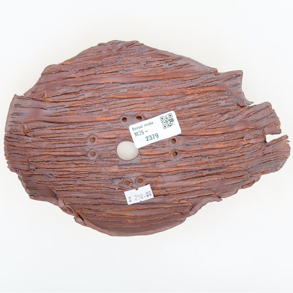 Kerámia héj  21 x 15 x 5,5 cm, barna színű
